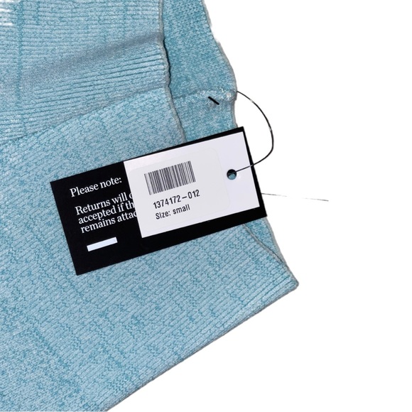 NWT Le Ore Rimini Stirrup Cuff Blue Marled Leggings Size Small - Picture 14 of 14